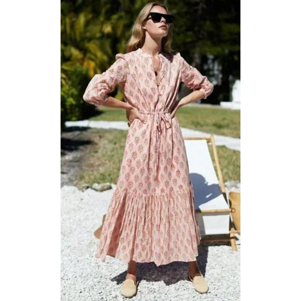 Emerson Fry Pink Printed Midi Dress